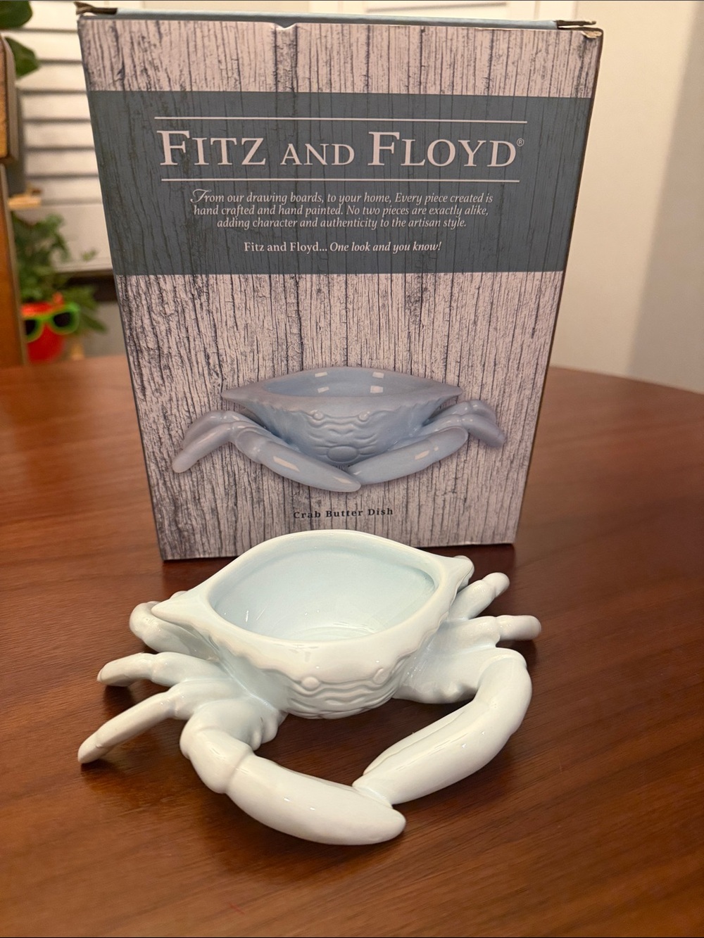Fitz and Floyd Pale Blue Ceramic š¦ butter š§ Server